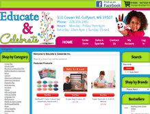 Tablet Screenshot of educatecelebrate.com